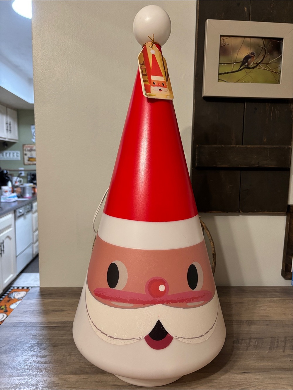 Mr. Christmas 24" Retro Santa Tree Blow Mold Cone Lighted Christmas Decor NEW